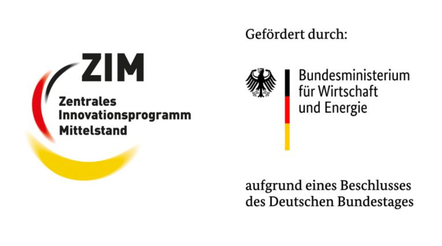 ZIM – Zentrales Innovationsprogramm Mittelstand, gefördert durch das Bundesministerium für Wirtschaft und Energie